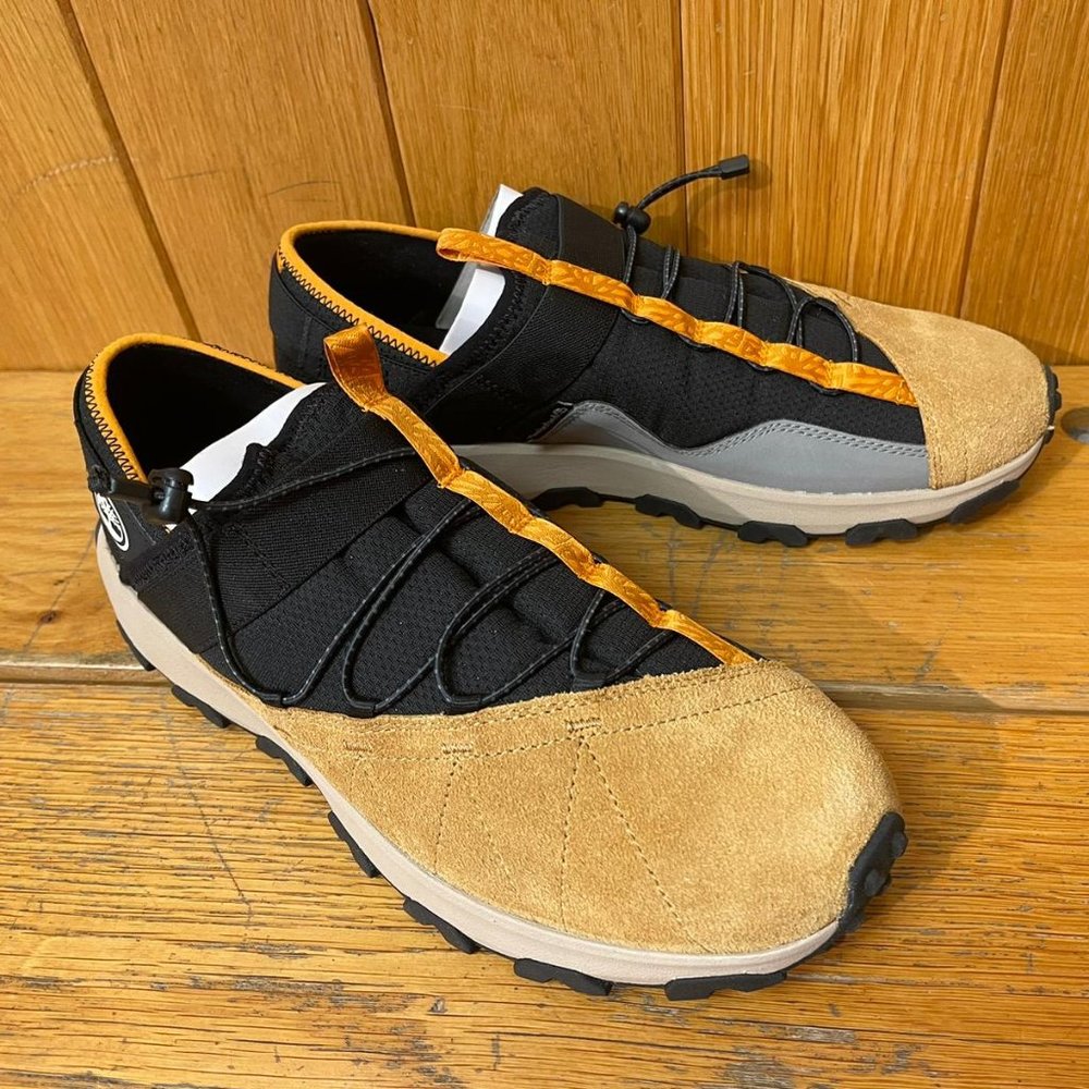 TIMBERLAND MEN'S WINSOR TRAIL SLIP ON WHEAT SUEDE W BLACK SHOES A5TPZ